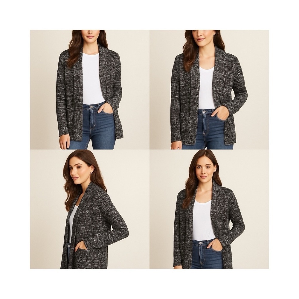 Collective Concepts Black and Silver Cardigan